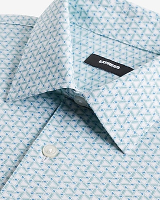 Slim Mini Triangle Print Stretch 1Mx Dress Shirt