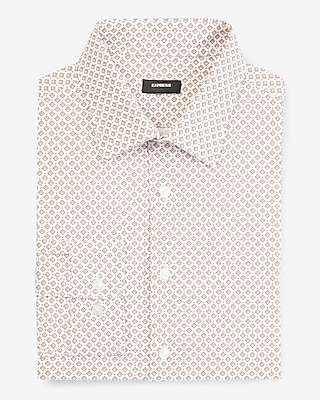 Extra Slim Mini Geo Print Stretch 1Mx Dress Shirt