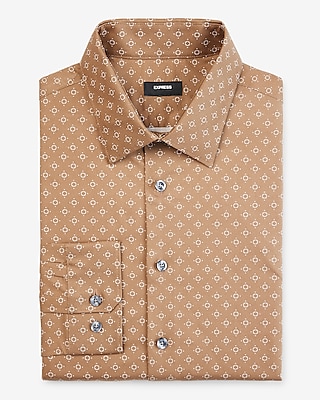 Slim Geo Print Stretch 1Mx Dress Shirt