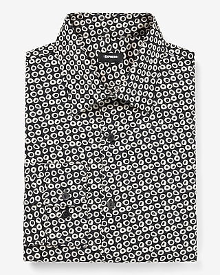 Slim Geo Print Stretch 1Mx Dress Shirt