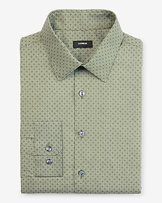 Slim Mini Geo Print Stretch 1Mx Dress Shirt