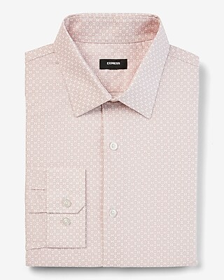 Slim Mini Geo Print Stretch 1Mx Dress Shirt