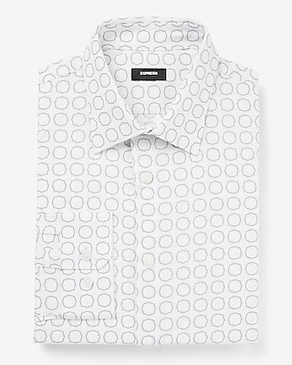 Slim Geo Print Stretch 1Mx Dress Shirt