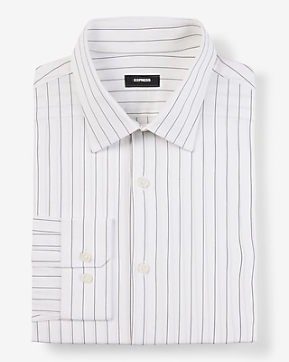 Slim Striped Stretch Cotton 1Mx Dress Shirt