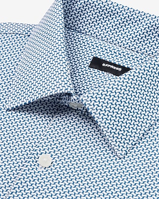 Extra Slim Mini Hook Geo Stretch 1Mx Dress Shirt