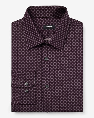 Extra Slim Lined Dot Stretch 1Mx Dress Shirt