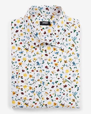 Slim Bee Floral Stretch 1Mx Dress Shirt