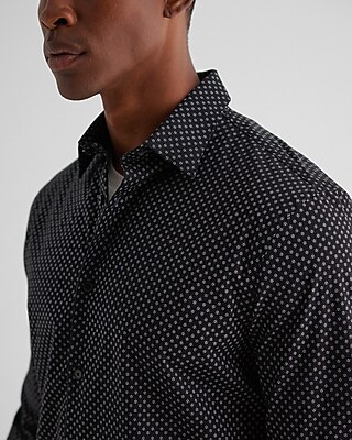 Slim Mini Triangle Geo Stretch 1Mx Dress Shirt