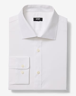 Modern Slim Solid Spread Collar Dress Shirt
