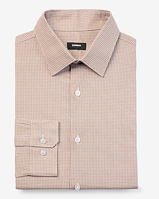 Extra Slim Mini Geo Print Stretch 1Mx Dress Shirt