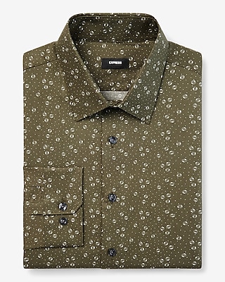 Extra Slim Dot Print Stretch 1Mx Dress Shirt