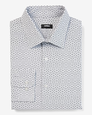 Extra Slim Geo Print Stretch 1Mx Dress Shirt