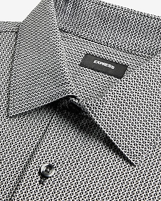 Slim Mini Geo Print Stretch 1Mx Dress Shirt
