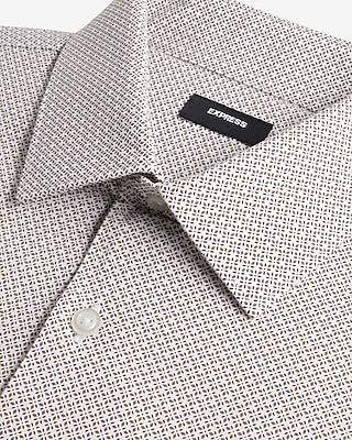 Slim Mini Geo Print Stretch 1Mx Dress Shirt