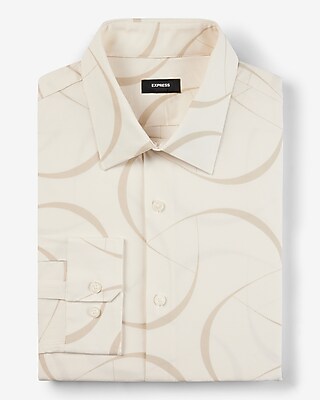 Slim Abstract Line Stretch 1Mx Dress Shirt