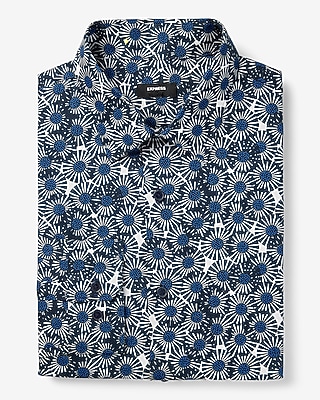 Extra Slim Abstract Floral Stretch 1Mx Dress Shirt