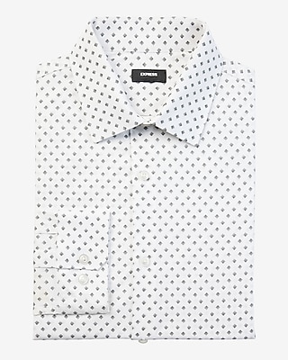 Slim Geo Print Stretch 1Mx Dress Shirt