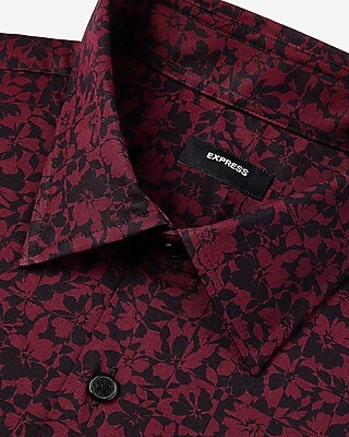 Slim Square Floral Stretch 1Mx Dress Shirt