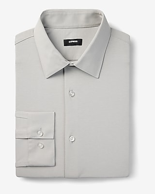 Classic Stretch Modern Tech 1Mx Dress Shirt Gray Men's XL