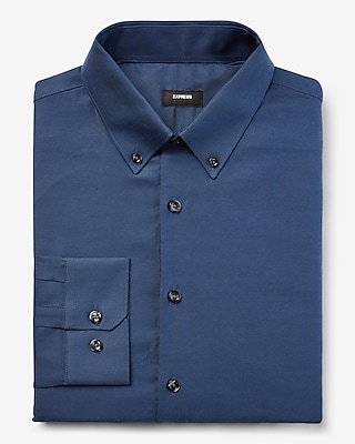 Slim Solid Stretch Pinpoint Oxford 1Mx Dress Shirt