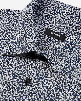 Slim Abstract Stretch 1Mx Dress Shirt