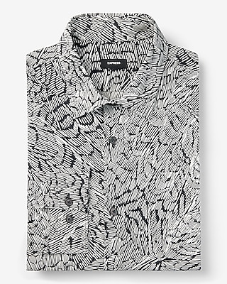Slim Abstract Stretch 1Mx Dress Shirt
