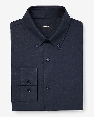 Big & Tall Classic Flannel 1Mx Dress Shirt Blue Men's XXL