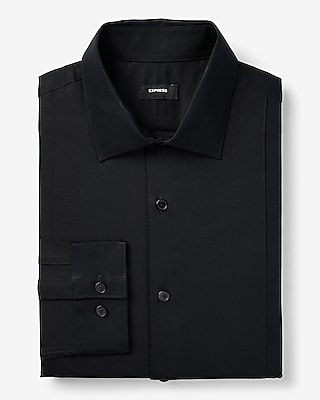 Slim Tuxedo Stretch 1Mx Dress Shirt Black Men's XS
