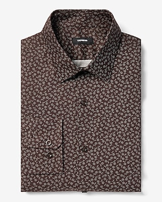 Slim Floral Dot Print 1Mx Dress Shirt