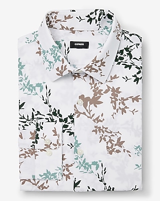 Extra Slim Vine Floral Stretch 1Mx Dress Shirt