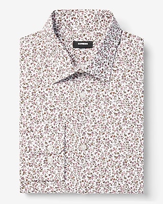 Extra Slim Floral Print Stretch 1Mx Dress Shirt