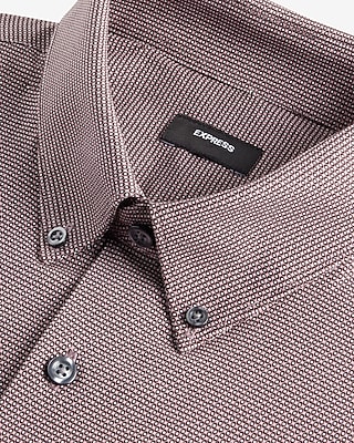 Slim Dot Geo Print Stretch 1Mx Dress Shirt