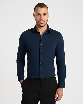 Slim Striped Stretch Modern Tech 1MX Dress Shirt