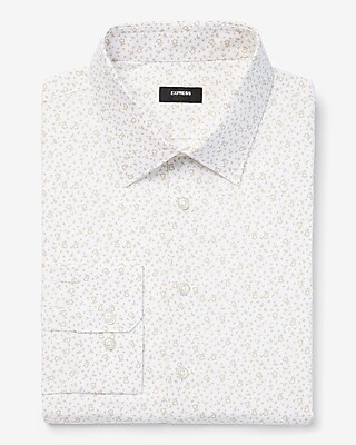 Extra Slim Floral Stretch Cotton 1Mx Dress Shirt