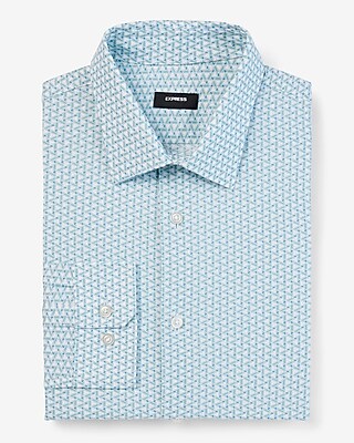 Extra Slim Mini Triangle Print Stretch 1Mx Dress Shirt