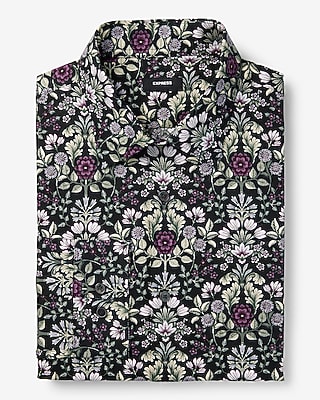 Classic Floral Motif Stretch 1Mx Dress Shirt