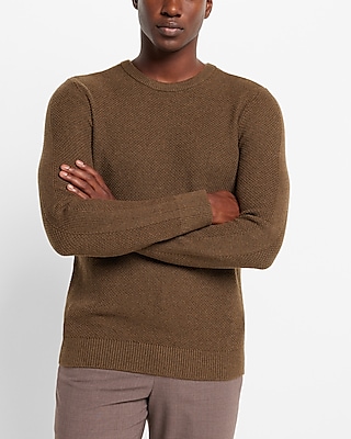 Textured Crew Neck Sweater