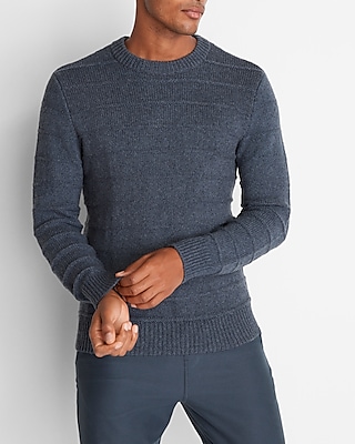 Striped Chunky Crew Neck Sweater