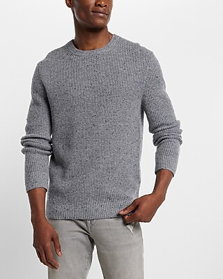 Wool-Blend Crew Neck Sweater
