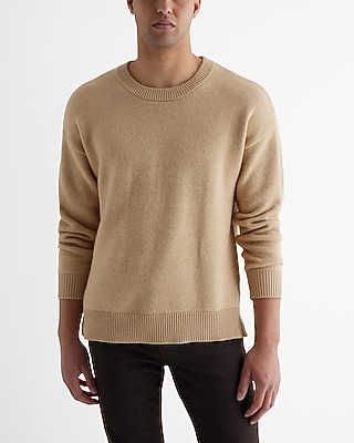 Fuzzy Crew Neck Sweater Neutral Men's XXL Tall