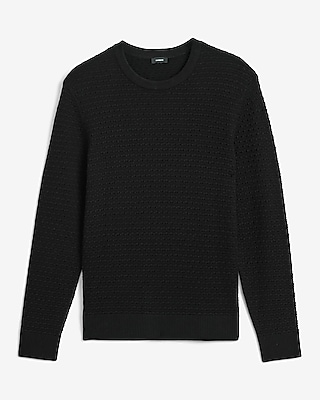 Oversized Cable Knit Crew Neck Cotton Sweater