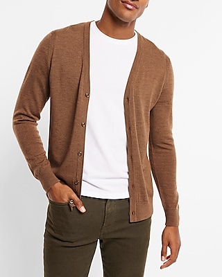 Y-Neck Merino Cardigan