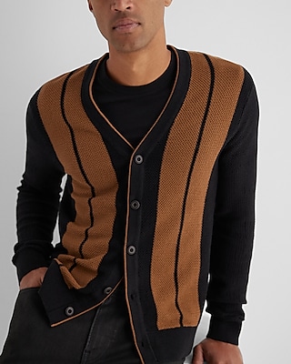 Striped Cotton Cardigan