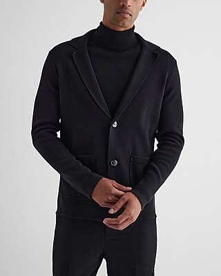 Notch Collar Cotton-Blend Cardigan