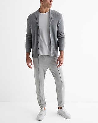 Shawl Neck Cotton-Blend Cardigan