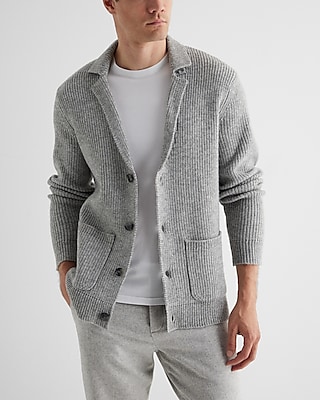 Ribbed Sweater Blazer