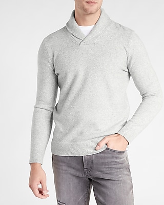 Solid Shawl Collar Sweater