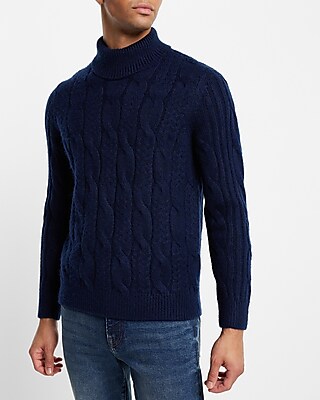 Cable Knit Turtleneck Sweater