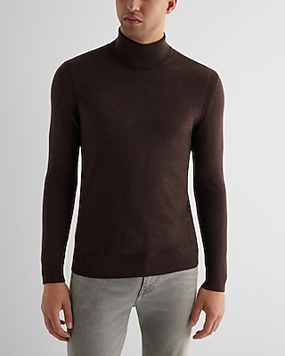 Turtleneck Merino Wool Sweater Men's