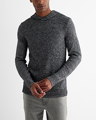 Two Tone Cotton-Blend Sweater Hoodie Men's